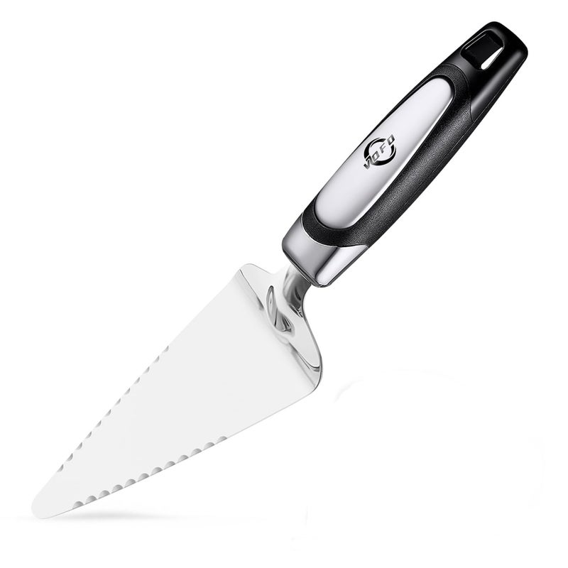 VOFO Flatware Pie Server Stainless Steel Cake Pizza Cutter Tart Dessert Slicer (Black) - Image 1