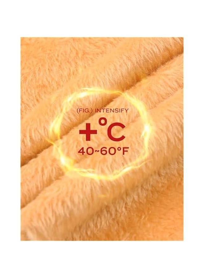 Fleece Lined Tights Sheer Women Fake Translucent Warm Winter Thermal Pantyhose Sheer Thick Tights Black X-Large/XX-Large - Image 3