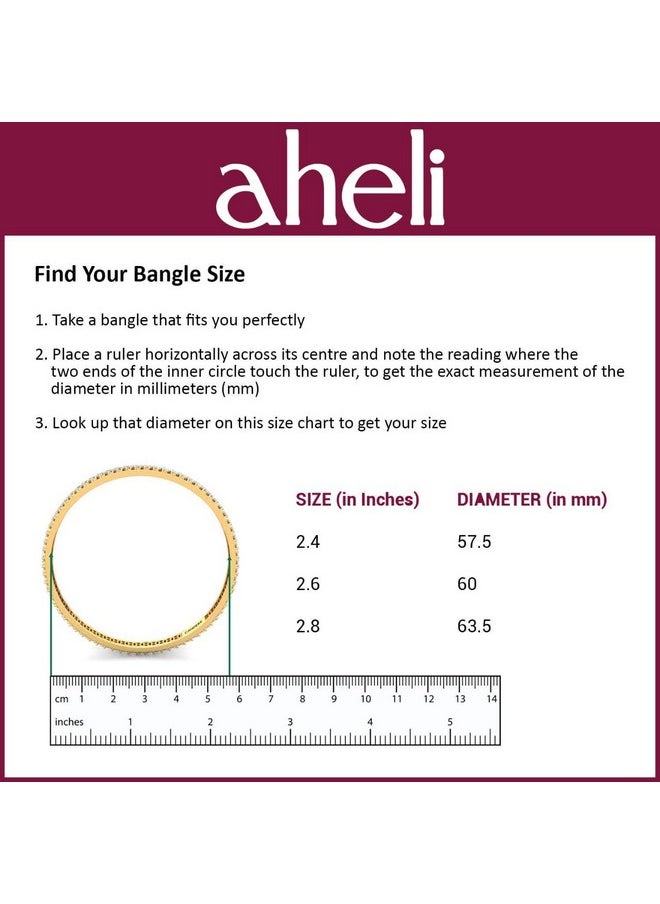 Aheli - Royal Design Silk Thread Bangle Set Saree Matching Chuda Indian Traditional Wedding Fashion Jewelry For Women (Silk Peach Faux Stone 2.8) - Image 1