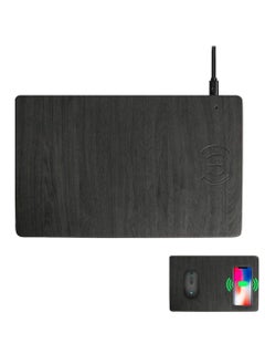 Wireless Charger Mouse Pad, Qi Certified Case Friendly 10W Fast Charging Compatible with iPhone / Samsung and Other Mobile Devices that Can Wirelessly Charge