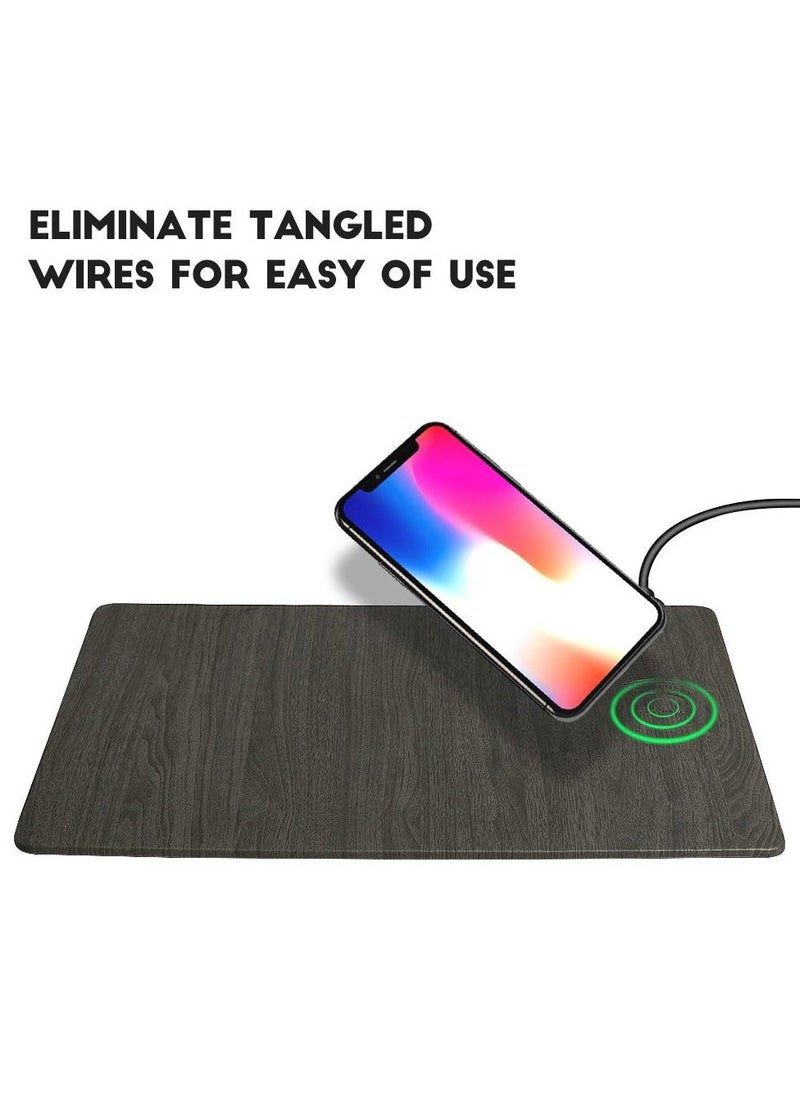 Y&D - Wireless Charger Mouse Pad, Qi Certified Case Friendly 10W Fast Charging Compatible with iPhone / Samsung and Other Mobile Devices that Can Wirelessly Charge - Image 1