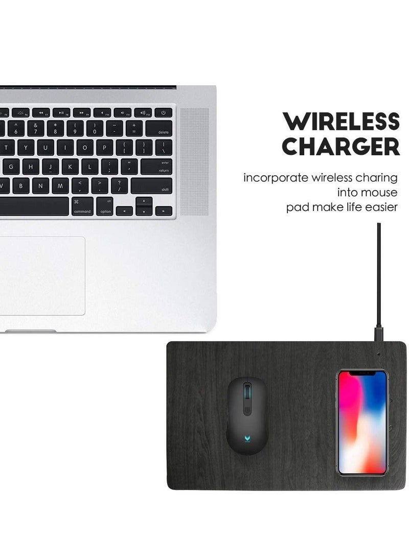 Y&D - Wireless Charger Mouse Pad, Qi Certified Case Friendly 10W Fast Charging Compatible with iPhone / Samsung and Other Mobile Devices that Can Wirelessly Charge - Image 1