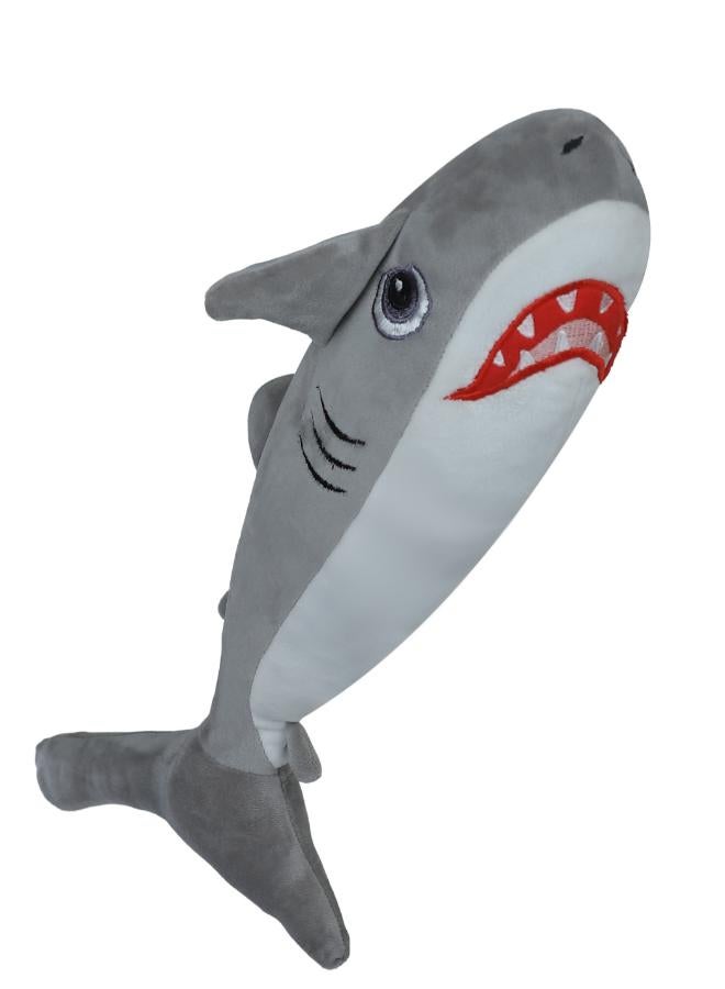 Angry Blue and Gray Shark Plush Toy, 40 cm - Dynamic Plush Toy for Children | Bold and Soft Design | Perfect for Play and Gifts - Image 2