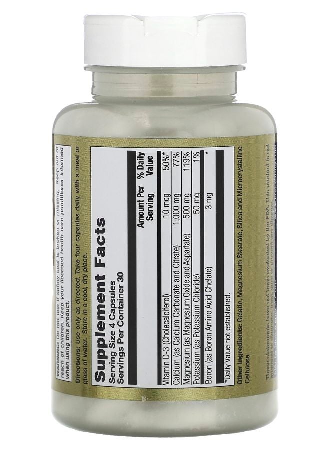 LifeTime Vitamins كبسولات الكالسيوم والمغنيسيوم والبوتاسيوم وفيتامين د والبورون 120 كبسولة - Image 2