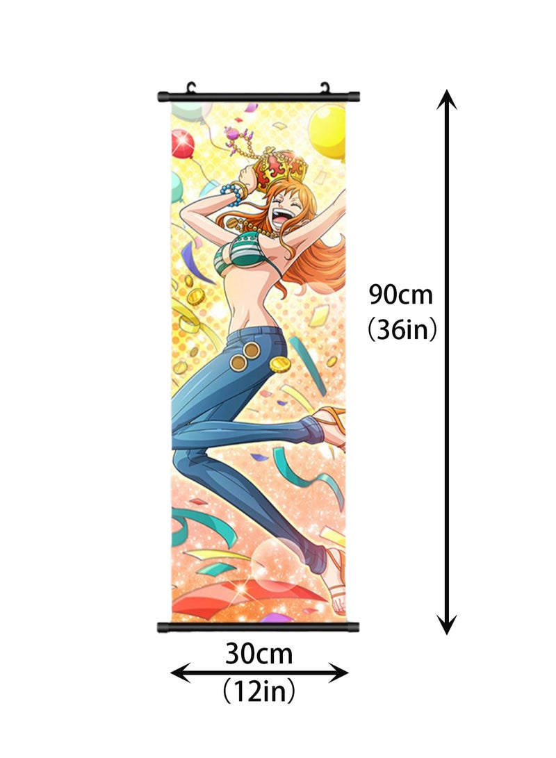 One Piece Anime Poster Wall Scroll JPN Version Anime Artwork Hanging Scroll Suitable for Home Decoration Party Decoration (90cm x 30cm HZW-1) - Image 2