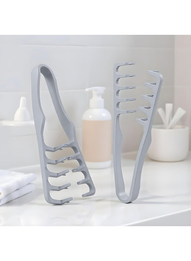 Voluminous wide-toothed hair comb Men's fluffy texture, ABS plastic with textured grip - Image 3