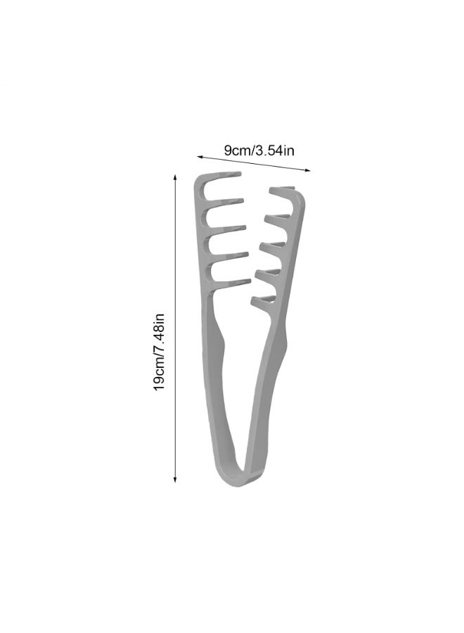 Voluminous wide-toothed hair comb Men's fluffy texture, ABS plastic with textured grip - Image 5