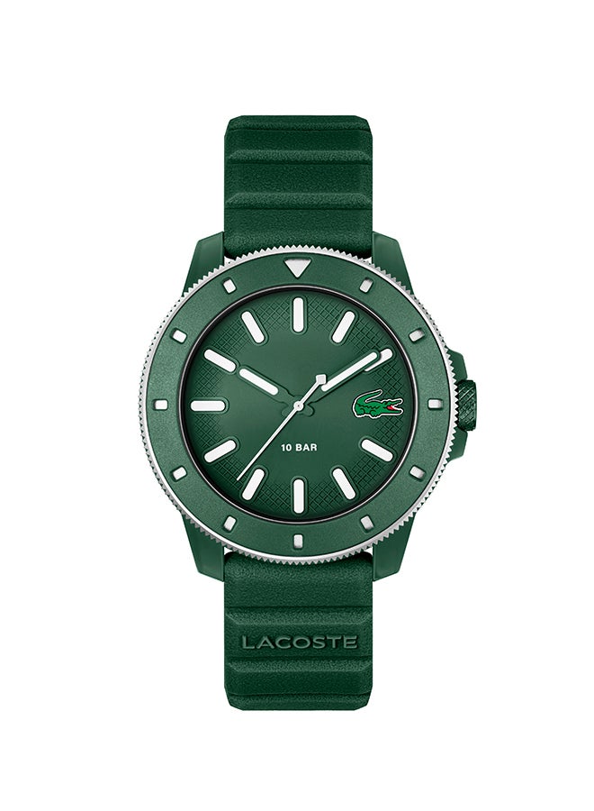LACOSTE ROUND ANALOG MEN'S GREEN CASE WATCH - 2011414 - Image 1