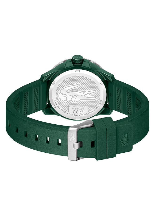 LACOSTE ROUND ANALOG MEN'S GREEN CASE WATCH - 2011414 - Image 2