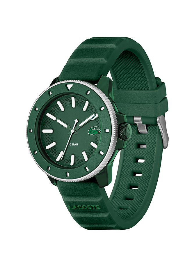 LACOSTE ROUND ANALOG MEN'S GREEN CASE WATCH - 2011414 - Image 3