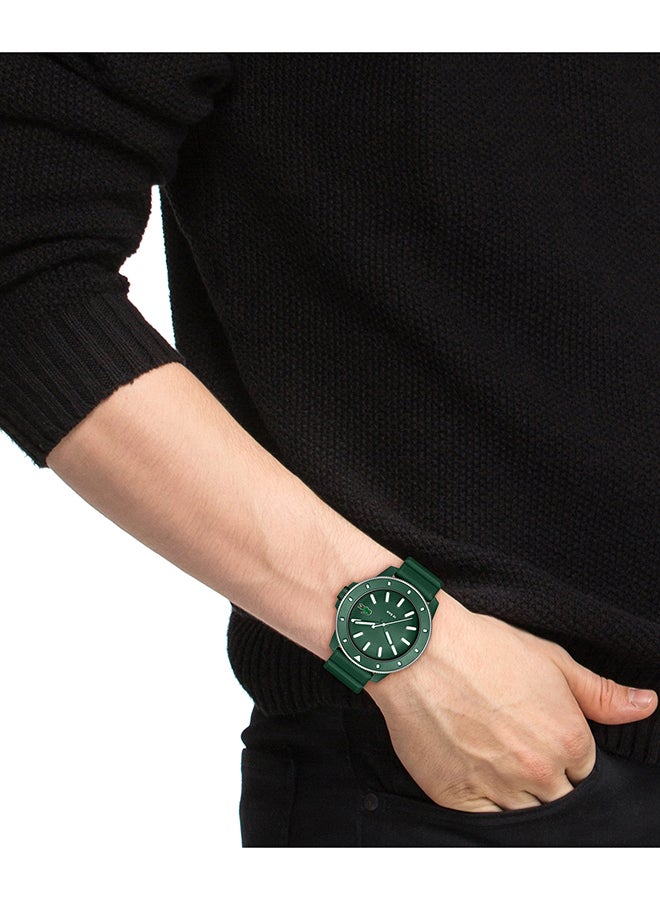 LACOSTE ROUND ANALOG MEN'S GREEN CASE WATCH - 2011414 - Image 5