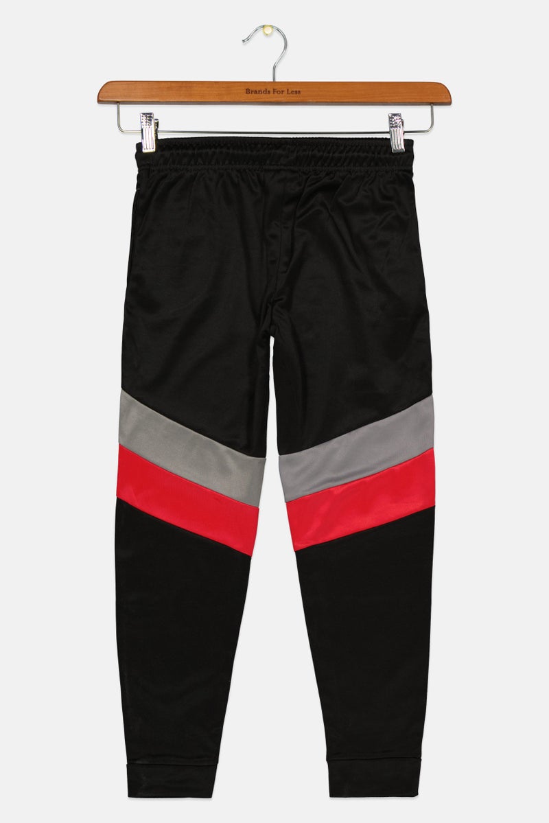 Body Glove Kids Boy Solid Jogger Pant, Black Combo  - Image 2