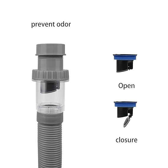 SHOPECOM Anti Clogging Sink Drain Pipe Hub Bathroom Sink Drainage Kit 2in1 Sink Drain Expandable Flaxible for Hotel Kitchen Apartments Upgraded PopUp Drainage Pipes with Anti Clogging Sink Plugs - Image 3