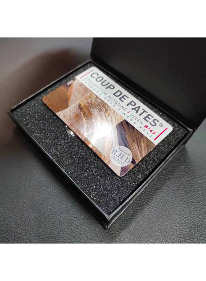 Ultra-thin Card U Disk Enterprise Advertising Business Card USB Disk 3.0 High-speed Business Bidding Wedding Gift U Disk Wholesale-Color:Iron Box Packaging-Capacity:2.0 32GB - Image 4