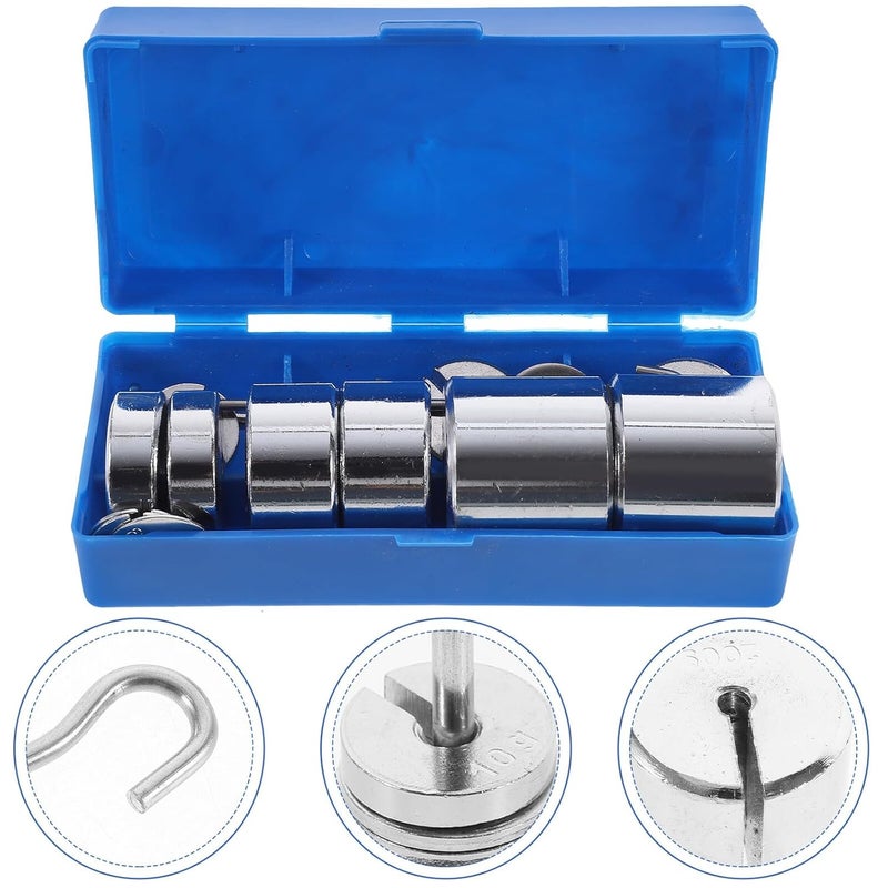 Metal Slotted Weights Set with Hanger for Physics Laboratory Force Balance Experiments - Image 5