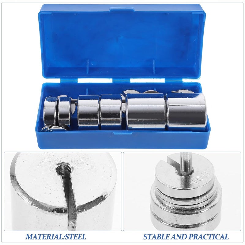 Metal Slotted Weights Set with Hanger for Physics Laboratory Force Balance Experiments - Image 4