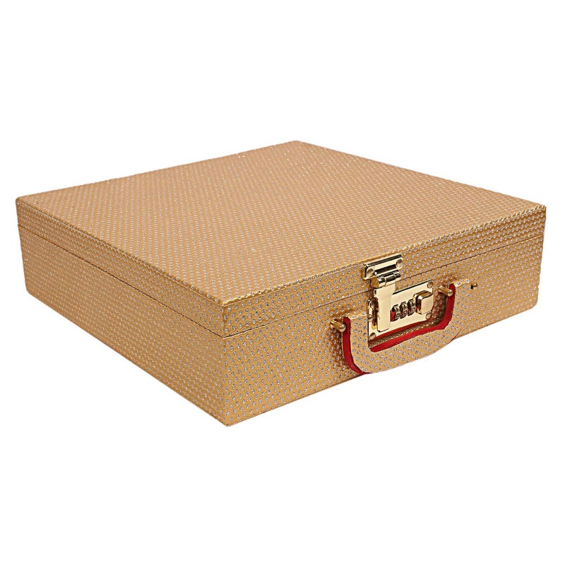Kuber Industries Wooden Four Rod Bangle Storage Box (Gold) -CTKTC8734 - Image 3