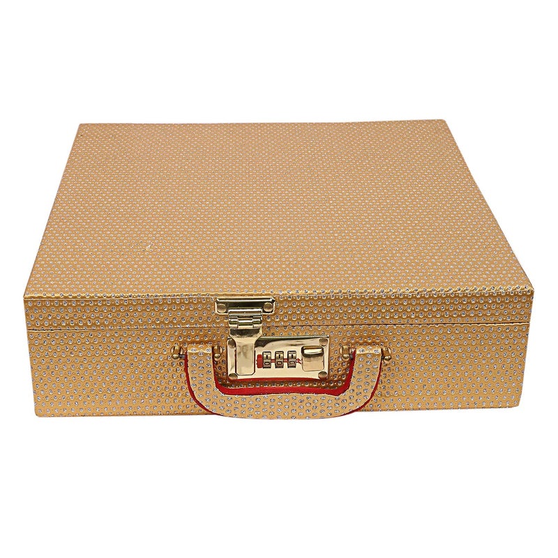 Kuber Industries Wooden Four Rod Bangle Storage Box (Gold) -CTKTC8734 - Image 2