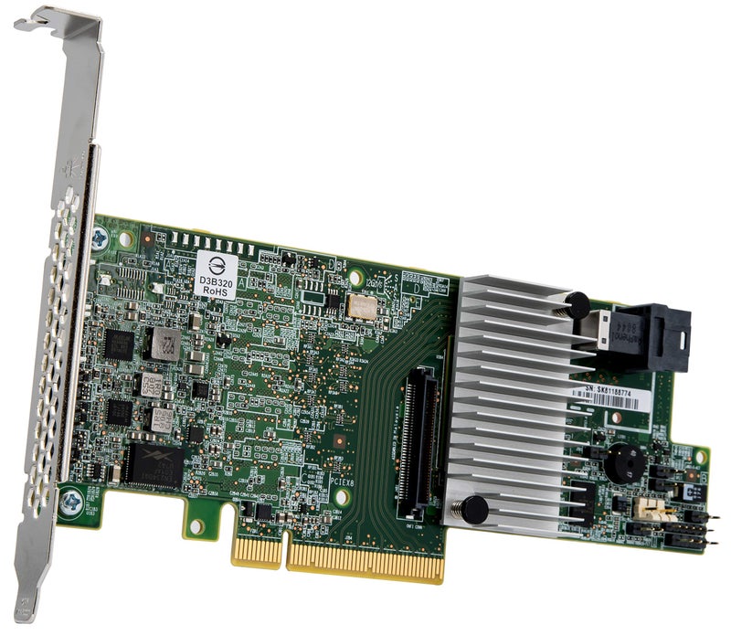 L S I LSI MegaRAID SAS 9361-8i 8-Port 12Gb/s SATA+SAS PCI-Express 3.0 Low Profile RAID Controller, Single - Image 2