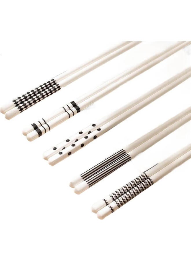 Dipple Ceramic Chopsticks, Household Anti-Mold And Moisture-Proof Chopsticks, High-End Antibacterial, Individual Chopsticks, Heat-Resistant Tableware, Public Chopsticks Set - Image 3