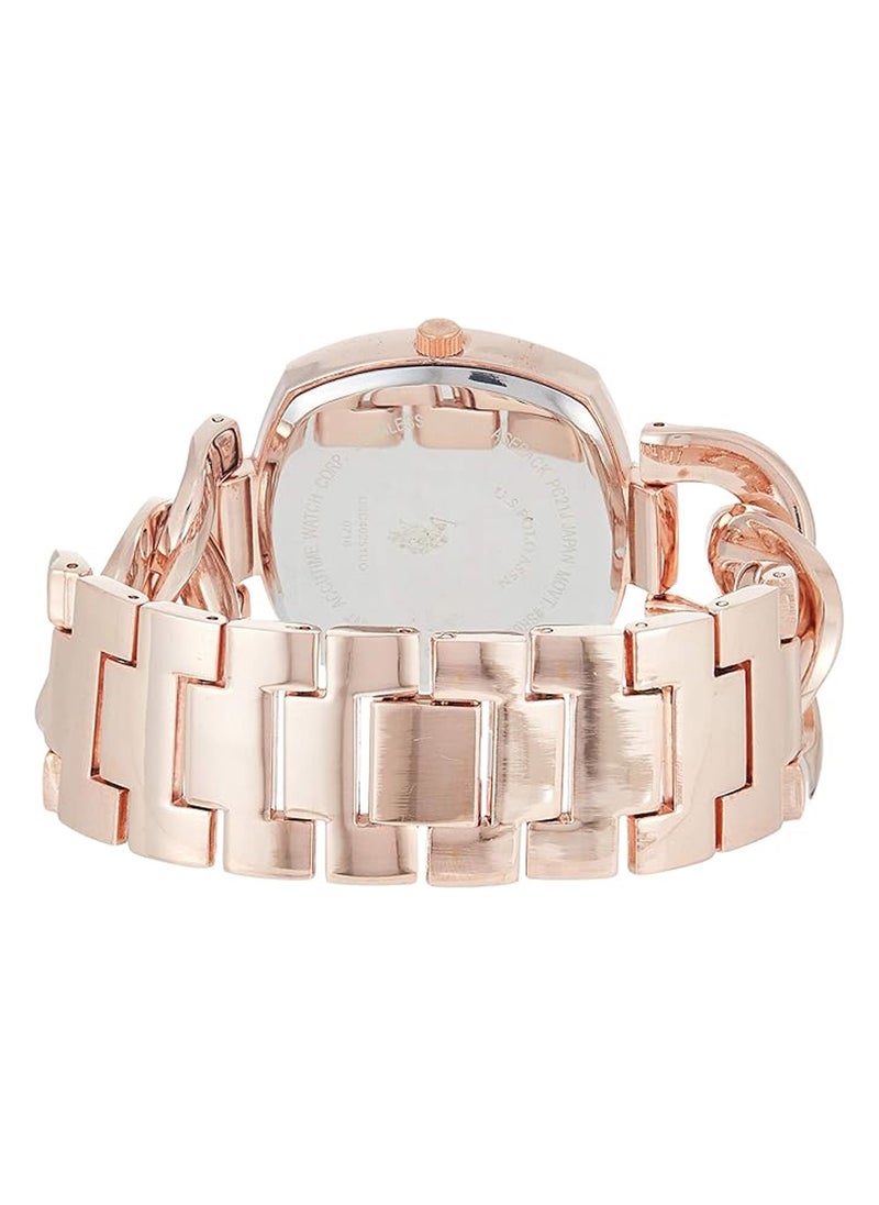 U.S. Polo Assn. U.S. Polo Assn. Women's Quartz Watch, Analog Display and Rose Gold Plated Strap USC40251  - Image 2