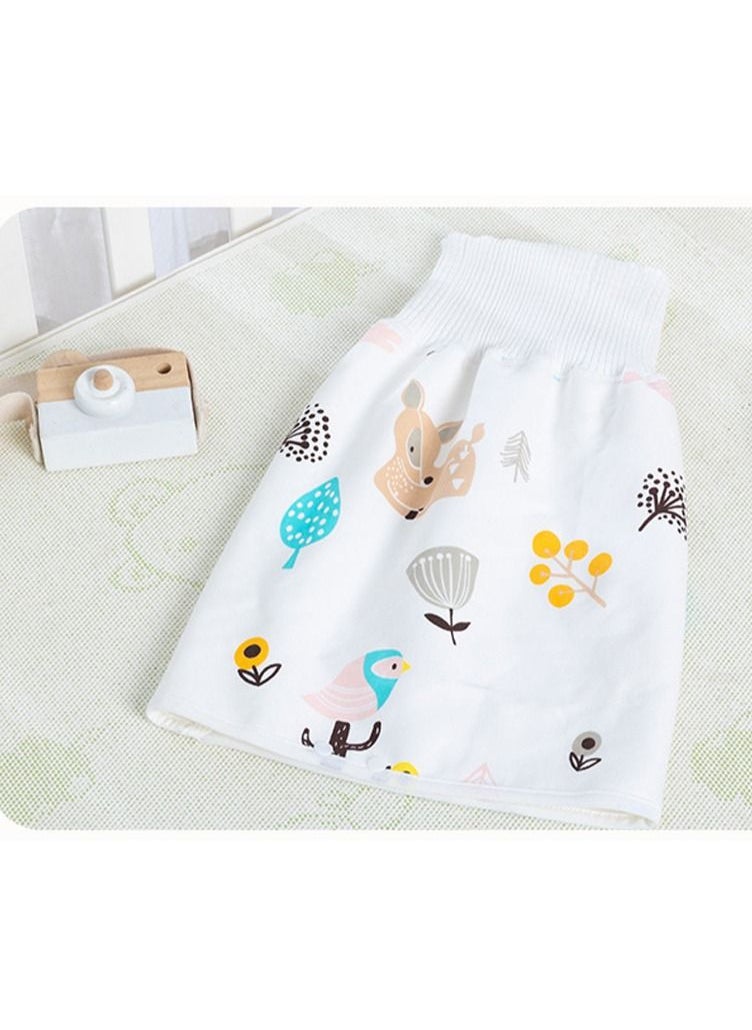 Generic Waterproof Cotton Training Pants Cloth Diaper Skirts Baby Toddler Night Time Sleeping Potty Training Random Design Multicolour  - Image 3