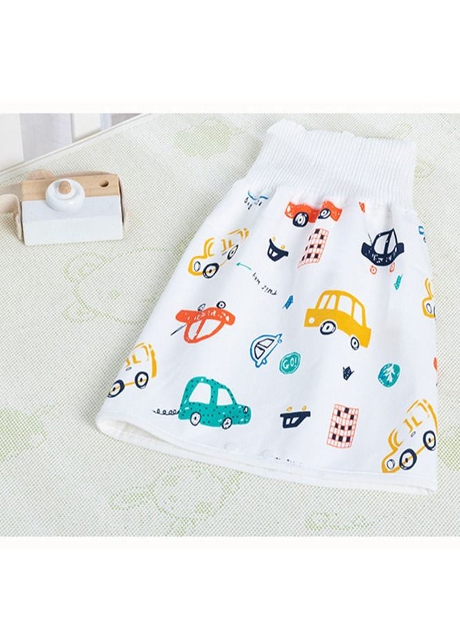 Generic Waterproof Cotton Training Pants Cloth Diaper Skirts Baby Toddler Night Time Sleeping Potty Training Random Design Multicolour  - Image 2