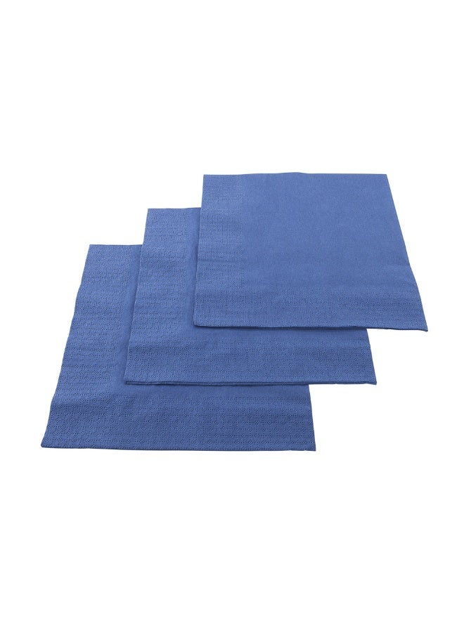 Restaurantware Luxenap 15.5 x 15.3 Inch 2-Ply Dinner Napkins, 1800 Disposable Napkins - Linen Feel, Soft And Absorbent, Navy Blue Paper Folded Napkins, Square, For Lunch, Dinner, Or Everyday Use  - Image 2