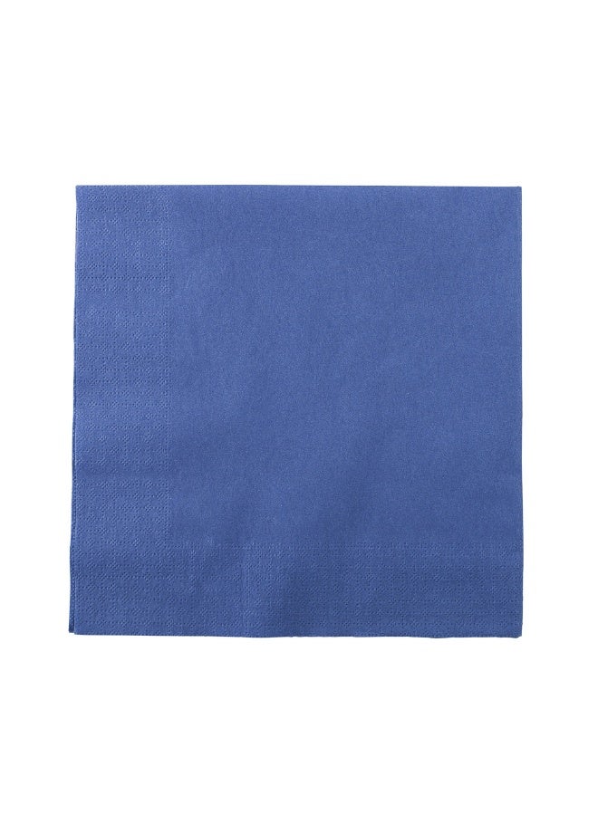 Restaurantware Luxenap 15.5 x 15.3 Inch 2-Ply Dinner Napkins, 1800 Disposable Napkins - Linen Feel, Soft And Absorbent, Navy Blue Paper Folded Napkins, Square, For Lunch, Dinner, Or Everyday Use  - Image 1