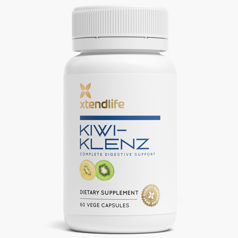 xtendlife Xtendlife KiwiKlenz Digestive Support and Gut Health Natural Prebiotic with Enzymes for Bloating Gas Indigestion 30 Day Supply