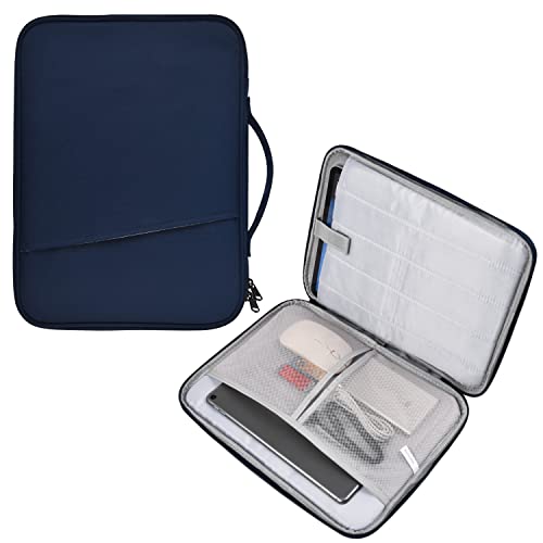 CASEDAO 12.9 Inch Tablet Carrying Bag for Samsung Galaxy Tab S9+ Plus/S8+/S7+ Plus/S7 FE 12.4" & 13 inch iPad Pro M5 M4, iPad Air M3 M2 2025 2024, Surface Pro 11 Snapdragon,10,9,8,X,7+,7,6,5 Sleeve Case-Blue - Image 1