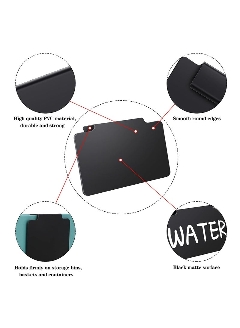 Loquat Plastic Basket Bin Label Clip Price Tag Holders with White Chalk Markers for Storage Goods - Image 4