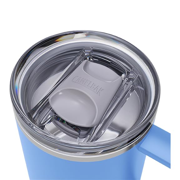 CAMELBAK كوب كاملباك ثرايف 16 أونصة مقاوم للتسرب من الفولاذ المقاوم للصدأ - للسفر  القهوة  الشاي  المشروبات الساخنة - مقاوم للتسرب - متوافق مع حوامل الأكواب  أزرق سماوي - Image 4