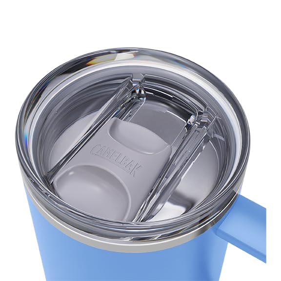 CAMELBAK كوب كاملباك ثرايف 16 أونصة مقاوم للتسرب من الفولاذ المقاوم للصدأ - للسفر  القهوة  الشاي  المشروبات الساخنة - مقاوم للتسرب - متوافق مع حوامل الأكواب  أزرق سماوي - Image 3