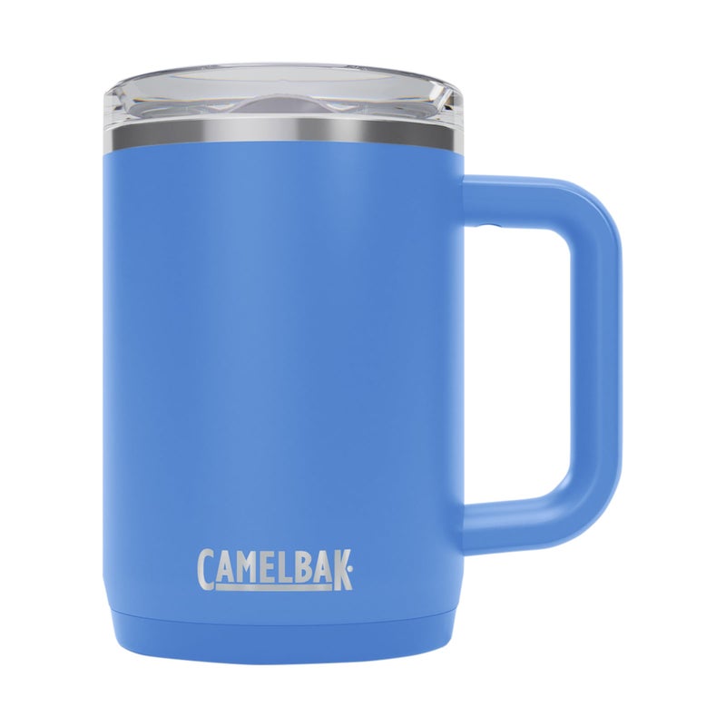 CAMELBAK كوب كاملباك ثرايف 16 أونصة مقاوم للتسرب من الفولاذ المقاوم للصدأ - للسفر  القهوة  الشاي  المشروبات الساخنة - مقاوم للتسرب - متوافق مع حوامل الأكواب  أزرق سماوي - Image 1
