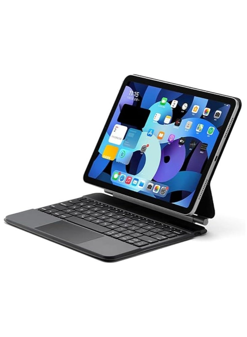 AROAQ Wireless Magic Keyboard for iPad Arabic + English-black-iPad Pro 11/Air 10.9 inch - Image 1