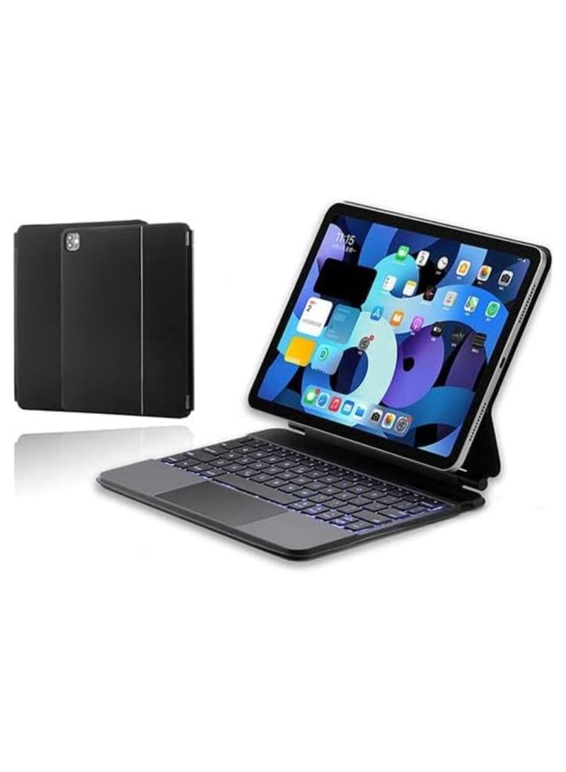 AROAQ Wireless Magic Keyboard for iPad Arabic + English-black-iPad Pro 11/Air 10.9 inch - Image 4