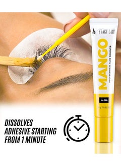 Stacy Lash Cream Remover For Eyelash Extension Glue Mango Stacy Lash (0.52Oz / 15G) / Gbl Free/Fast Lash Adhesive Dissolution Time 60 Sec/Mild Formula/Not Liquid/Professional Supplies  - Image 5