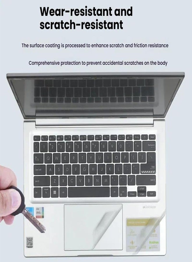 General Laptop Decal Cover Compatible with 14 Inch ASUS VivoBook Pro 14 2025 S5406S Anti Scratch Sticker Three Sided Notebook Film Transparent frosted finish  - Image 5