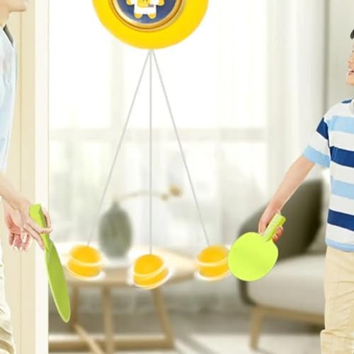 BLiSS HUES Indoor Hanging Table Tennis Ping Pong Trainer Portable Set with Adjustable Height- Self Training Games- Random Design (Style-01) - Image 5