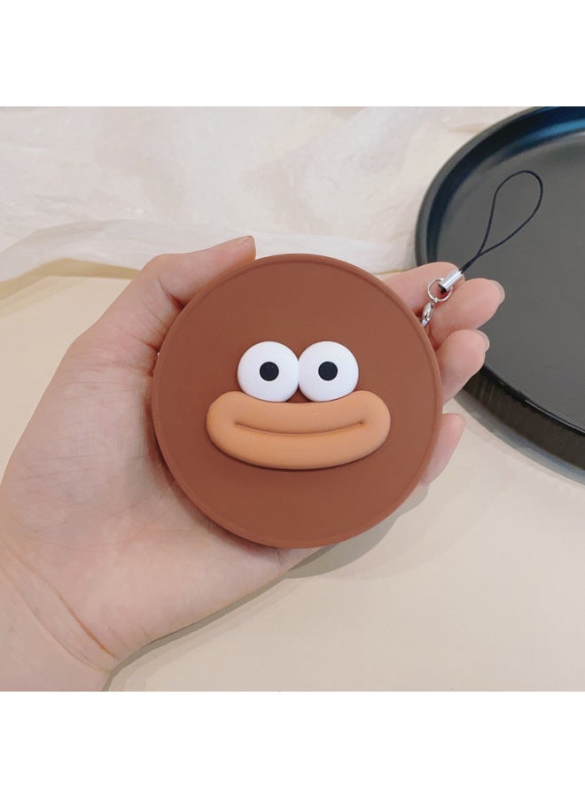 Suitable For Fuji Polaroid Instax Mini 99 Special Polaroid Silicone Lens Cover Cartoon With Anti-Lost Rope-Color:Brown Lid-brown Sausage Mouth  - Image 1