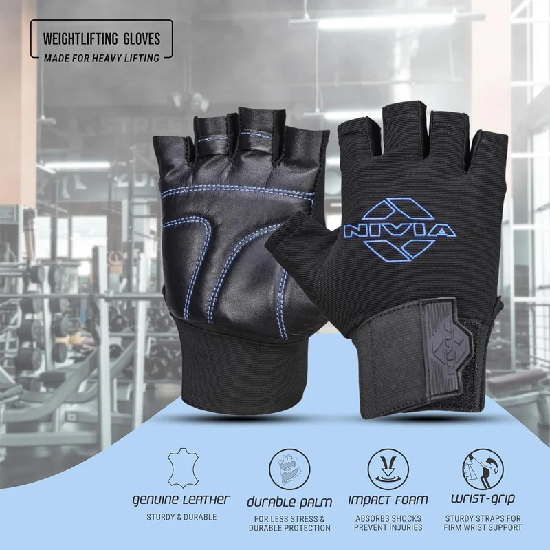 Nivia Nivia Scorpion Gym Gloves with Elastic Wristband