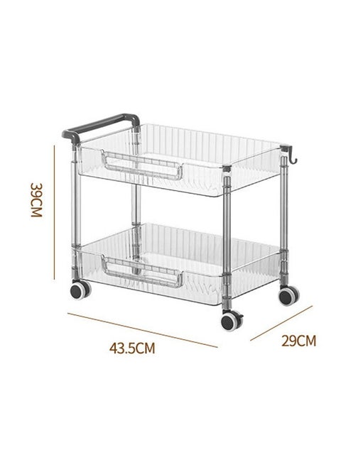Versatile 2 Layered Rectangular Shaped Floor-standing Fruit and Vegetable Storage Rack