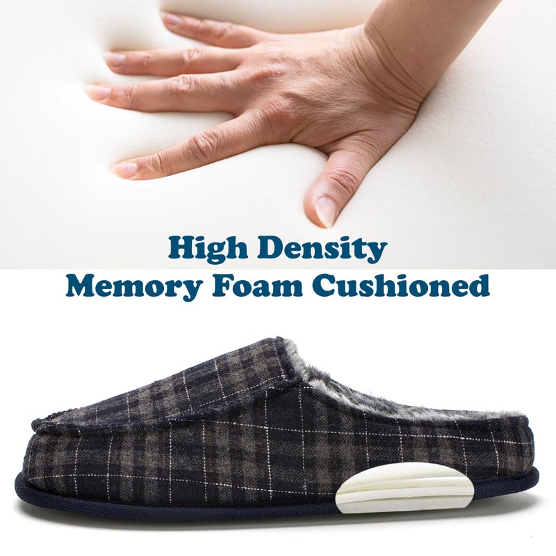 cosyone1997 Men's Slippers with Memory Foam, House Shoes for Men Indoor Outdoor, Non-Slip Moccasin Slippers, Gifts for Men Dad, Size 12-13 - Image 4
