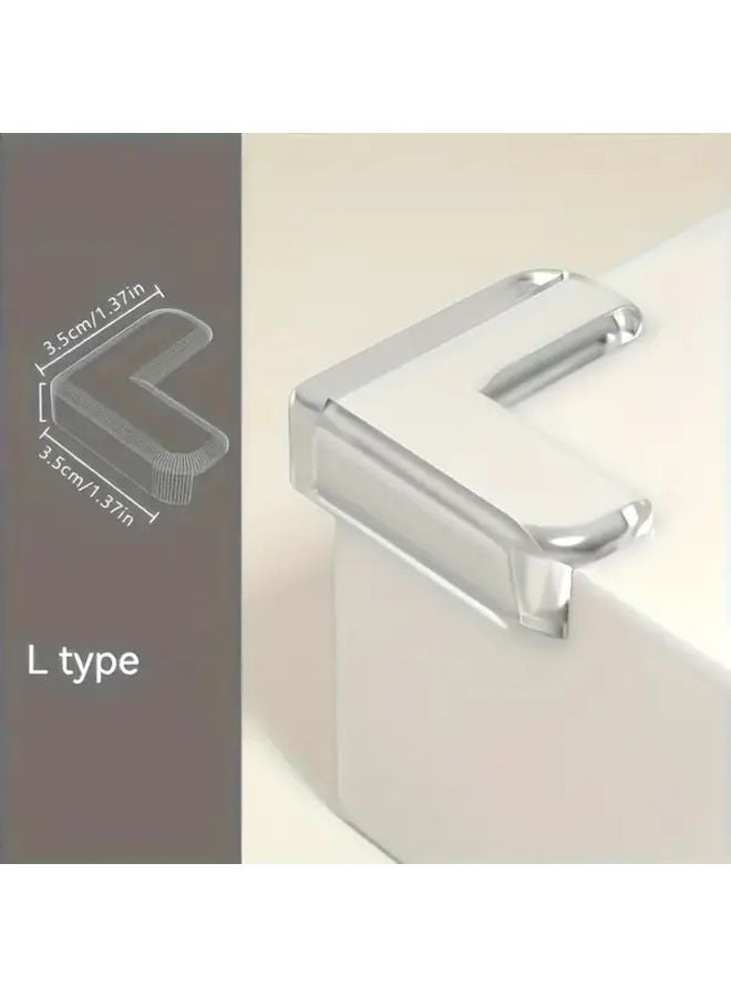 20 Pcs Transparent Safety Corner Protectors High Adhesive Gel For Tables Furniture - Image 3