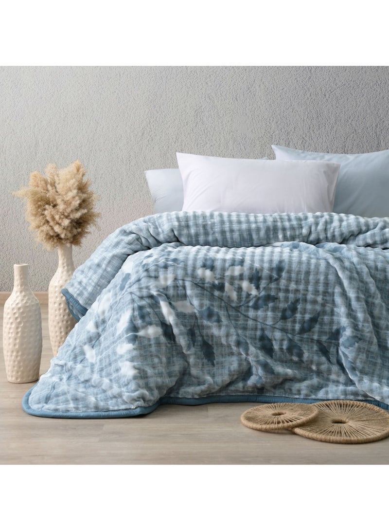 Morano My Touch Weighted Blanket - Soft Fleece Blanket for Winter, 220 x 240 cm, 2-Ply, 4kg, 100% Polyester Cozy Blanket for Comfort and Warmth - Image 1