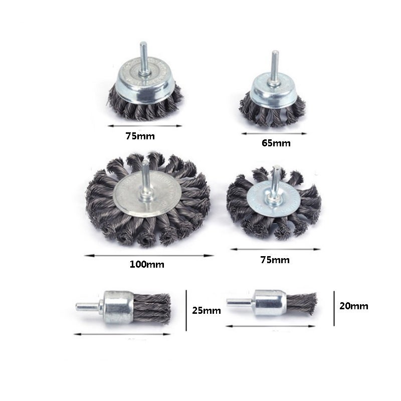 Nine Horses Steel Wire Twist Wire Wheel Pen Type Bowl Type Electric Drill Brush Head Tire Grinding Welding Scar Electric Grinding Polishing Steel Wire Brush - Image 5