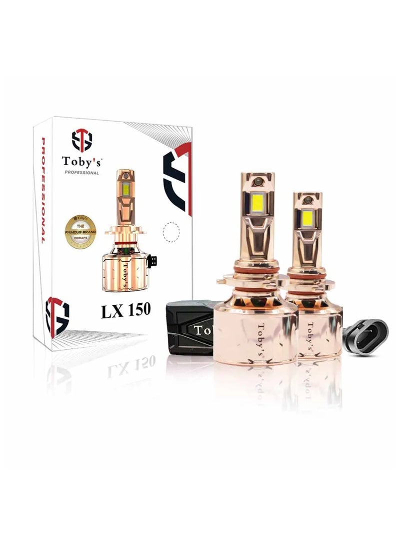 توبيز مصباح أمامي LED للسيارة من Tobys LX 150 قطعتين أصليتين بقوة 150 واط/القطعة، 15000 لومن/القطعة، بدرجة حرارة لون 6500 كلفن - LX150 L - H1 - Image 1