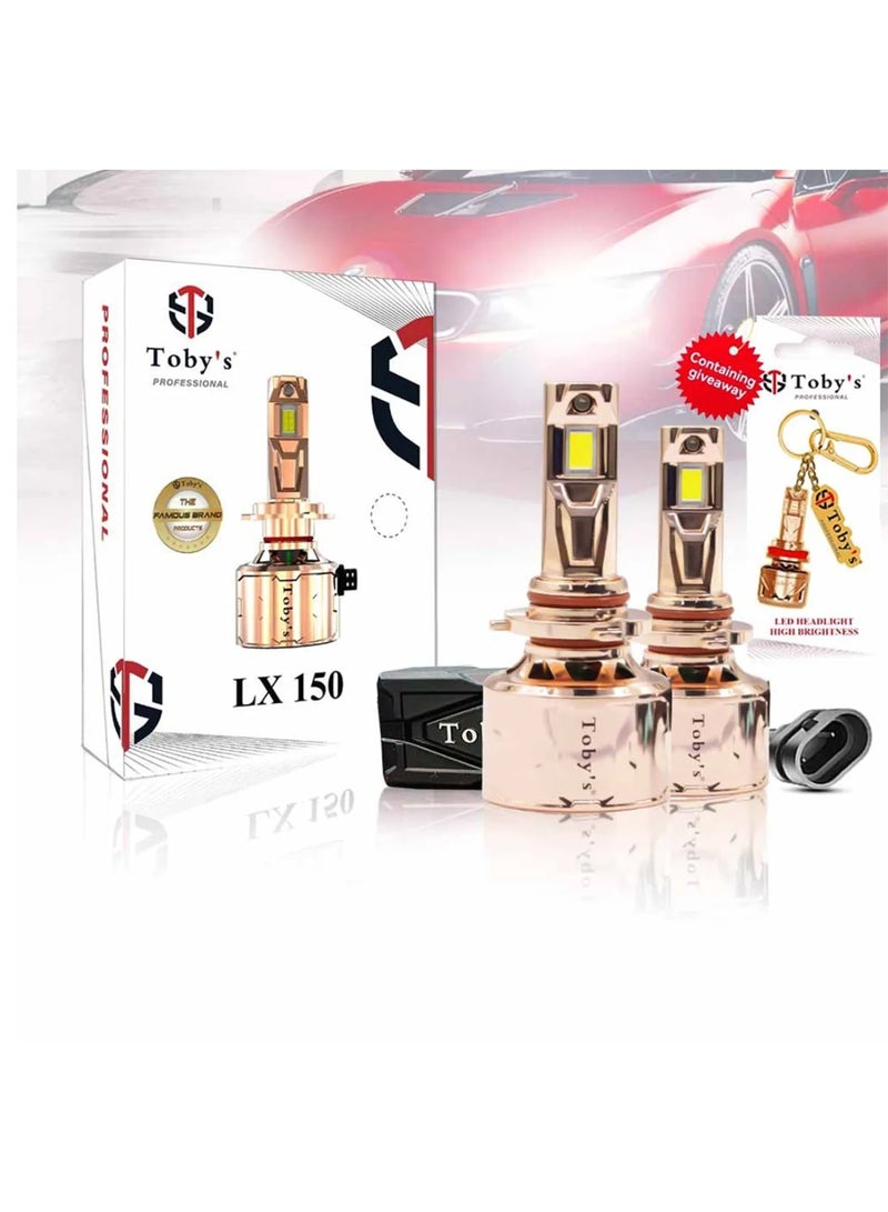 توبيز مصباح أمامي LED للسيارة من Tobys LX 150 قطعتين أصليتين بقوة 150 واط/القطعة، 15000 لومن/القطعة، بدرجة حرارة لون 6500 كلفن - LX150 L - H1 - Image 3