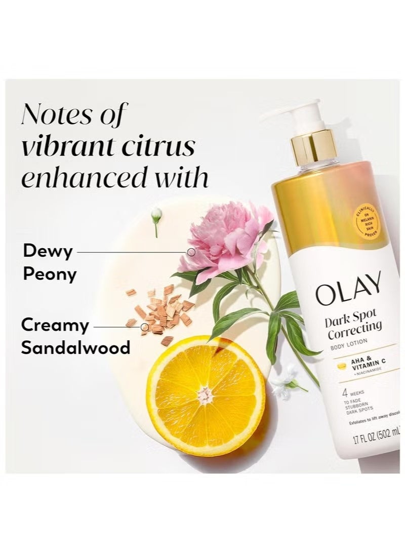 Olay Dark Spot Correcting Body Lotion With AHA & Vitamin C + Niacinamide 502 ml - Image 4
